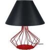 Lampes de bureau Tosel Lampe de salon filaire m&eacute;tal rouge et noir Rouge Unique. . Maison & D&eacute;co > Lampes de bureau.