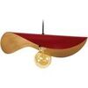 Lustres, suspensions et plafonniers Tosel Suspension chapeau de dame m&eacute;tal rouge et or Rouge Unique. . Maison & D&eacute;co > Lustres, suspensions et plafonniers.