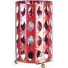 Lampes de bureau Tosel Lampe de chevet cylindrique m&eacute;tal rouge et or Rouge Unique. . Maison & D&eacute;co > Lampes de bureau.