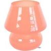 Lampes de bureau Tosel Lampe de chevet champignon verre saumon Orange Unique. . Maison & D&eacute;co > Lampes de bureau.
