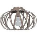 Luminaire sur Grenoble : Lustres, suspensions et plafonniers Tosel Plafonnier globe m&eacute;tal taupe Unique. . Maison & D&eacute;co > Lustres, suspensions et plafonniers.