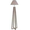 Lampadaires Tosel Lampadaire colonne bois taupe Unique. . Maison & D&eacute;co > Lampadaires.