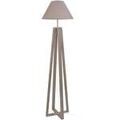 Lampadaires Tosel Lampadaire colonne bois taupe Unique. . Maison & D&eacute;co > Lampadaires.