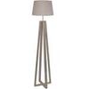 Lampadaires Tosel Lampadaire colonne bois taupe Unique. . Maison & D&eacute;co > Lampadaires.