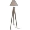 Lampadaires Tosel Lampadaire tr&eacute;pied bois taupe Unique. . Maison & D&eacute;co > Lampadaires.