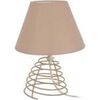 Lampes de bureau Tosel Lampe de chevet conique m&eacute;tal taupe Unique. . Maison & D&eacute;co > Lampes de bureau.