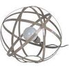 Lampes de bureau Tosel Lampe a poser globe m&eacute;tal taupe Unique. . Maison & D&eacute;co > Lampes de bureau.