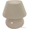 Lampes de bureau Tosel Lampe de chevet champignon verre taupe Unique. . Maison & D&eacute;co > Lampes de bureau.