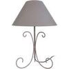 Lampes de bureau Tosel Lampe de chevet colonne m&eacute;tal taupe Unique. . Maison & D&eacute;co > Lampes de bureau.