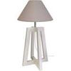 Lampes de bureau Tosel Lampe de chevet colonne bois taupe Unique. . Maison & D&eacute;co > Lampes de bureau.