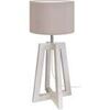 Lampes de bureau Tosel Lampe de chevet colonne bois taupe Unique. . Maison & D&eacute;co > Lampes de bureau.
