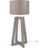 Lampes de bureau Tosel Lampe de chevet colonne bois taupe Unique. . Maison & D&eacute;co > Lampes de bureau.