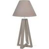Lampes de bureau Tosel Lampe de chevet colonne bois taupe Unique. . Maison & D&eacute;co > Lampes de bureau.