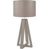 Lampes de bureau Tosel Lampe de chevet colonne bois taupe Unique. . Maison & D&eacute;co > Lampes de bureau.