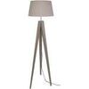 Lampadaires Tosel Lampadaire tr&eacute;pied bois taupe Unique. . Maison & D&eacute;co > Lampadaires.