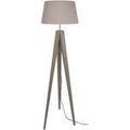 Lampadaires Tosel Lampadaire tr&eacute;pied bois taupe Unique. . Maison & D&eacute;co > Lampadaires.