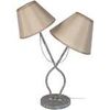 Lampes de bureau Tosel Lampe de chevet double cylindrique m&eacute;tal taupe et cr&egrave;me Unique. . Maison & D&eacute;co > Lampes de bureau.