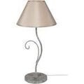 Lampes de bureau Tosel Lampe a poser arbre m&eacute;tal taupe et cr&egrave;me Unique. . Maison & D&eacute;co > Lampes de bureau.
