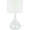 Lampes de bureau Tosel Lampe de chevet bouteille verre transparent et blanc Unique. . Maison & D&eacute;co > Lampes de bureau.