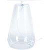 Lampes de bureau Tosel Lampe de chevet conique verre transparent et blanc Unique. . Maison & D&eacute;co > Lampes de bureau.