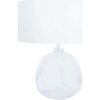Lampes de bureau Tosel Lampe de chevet globe verre transparent et blanc Unique. . Maison & D&eacute;co > Lampes de bureau.