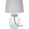 Lampes de bureau Tosel Lampe a poser amphore li&egrave;getransparent et gris Unique. . Maison & D&eacute;co > Lampes de bureau.