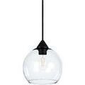 Lustres, suspensions et plafonniers Tosel Suspension globe verre transparent et noir Unique. . Maison & D&eacute;co > Lustres, suspensions et plafonniers. Grenoble