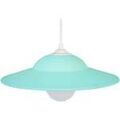 Lustres, suspensions et plafonniers Tosel Suspension d&ocirc;me m&eacute;tal turquoise Bleu Unique. . Maison & D&eacute;co > Lustres, suspensions et plafonniers.