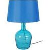 Lampes de bureau Tosel Lampe a poser bouteille verre turquoise et bleu Bleu Unique. . Maison & D&eacute;co > Lampes de bureau.