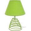 Lampes de bureau Tosel Lampe de chevet conique m&eacute;tal vert Vert Unique. . Maison & D&eacute;co > Lampes de bureau.