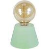 Lampes de bureau Tosel Lampe de chevet conique bois vert Vert Unique. . Maison & D&eacute;co > Lampes de bureau.