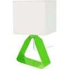 Lampes de bureau Tosel Lampe de chevet g&eacute;om&eacute;trique m&eacute;tal vert et blanc Vert Unique. . Maison & D&eacute;co > Lampes de bureau.