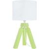Lampes de bureau Tosel Lampe de chevet tr&eacute;pied bois vert et blanc Vert Unique. . Maison & D&eacute;co > Lampes de bureau.
