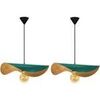 Lustres, suspensions et plafonniers Tosel Suspension chapeau de dame m&eacute;tal vert et or Vert Unique. . Maison & D&eacute;co > Lustres, suspensions et plafonniers.