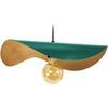 Lustres, suspensions et plafonniers Tosel Suspension chapeau de dame m&eacute;tal vert et or Vert Unique. . Maison & D&eacute;co > Lustres, suspensions et plafonniers.