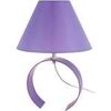 Lampes de bureau Tosel Lampe de chevet demi cylindrique m&eacute;tal violet Violet Unique. . Maison & D&eacute;co > Lampes de bureau.
