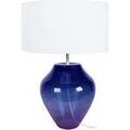 Lampes de bureau Tosel Lampe a poser vase verre violet et blanc Violet Unique. . Maison & D&eacute;co > Lampes de bureau.