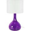 Lampes de bureau Tosel Lampe de chevet bouteille verre violet et blanc Violet Unique. . Maison & D&eacute;co > Lampes de bureau.