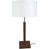Lampes de bureau Tosel Lampe a poser droit bois wangu&eacute; et blanc Marron Unique. . Maison & D&eacute;co > Lampes de bureau.