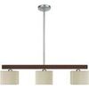 Lustres, suspensions et plafonniers Tosel Lustre poutre bois wangu&eacute; et cr&egrave;me Marron Unique. . Maison & D&eacute;co > Lustres, suspensions et plafonniers.