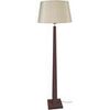 Lampadaires Tosel Lampadaire droit bois wangu&eacute; et cr&egrave;me Marron Unique. . Maison & D&eacute;co > Lampadaires.