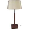 Lampes de bureau Tosel Lampe a poser droit bois wangu&eacute; et cr&egrave;me Marron Unique. . Maison & D&eacute;co > Lampes de bureau.