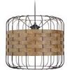 Lustres, suspensions et plafonniers Tosel Suspension cylindrique m&eacute;tal marron et bois sucupira Marron Unique. . Maison & D&eacute;co > Lustres, suspensions et plafonniers.