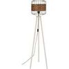Lampadaires Tosel Lampadaire tr&eacute;pied bois naturel et marron et Sucupira Beige Unique. . Maison & D&eacute;co > Lampadaires.