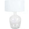 Lampes de bureau Tosel Lampe de chevet bouteille verre transparent et blanc Unique. . Maison & D&eacute;co > Lampes de bureau.