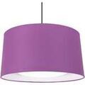 Luminaire sur Grenoble : Lustres, suspensions et plafonniers Tosel Suspension cylindrique tissu violet et transparent Violet Unique. . Maison & D&eacute;co > Lustres, suspensions et plafonniers.