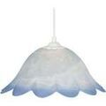 Luminaire sur Grenoble : Lustres, suspensions et plafonniers Tosel Suspension d&ocirc;me verre alb&acirc;tre bleu Blanc Unique. . Maison & D&eacute;co > Lustres, suspensions et plafonniers.