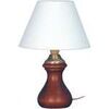 Lampes de bureau Tosel Lampe de chevet colonne bois fonc&eacute; Marron Unique. . Maison & D&eacute;co > Lampes de bureau.