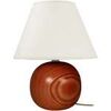 Lampes de bureau Tosel Lampe de chevet globe bois fonc&eacute; Marron Unique. . Maison & D&eacute;co > Lampes de bureau.