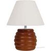 Lampes de bureau Tosel Lampe de chevet globe bois fonc&eacute; Marron Unique. . Maison & D&eacute;co > Lampes de bureau.